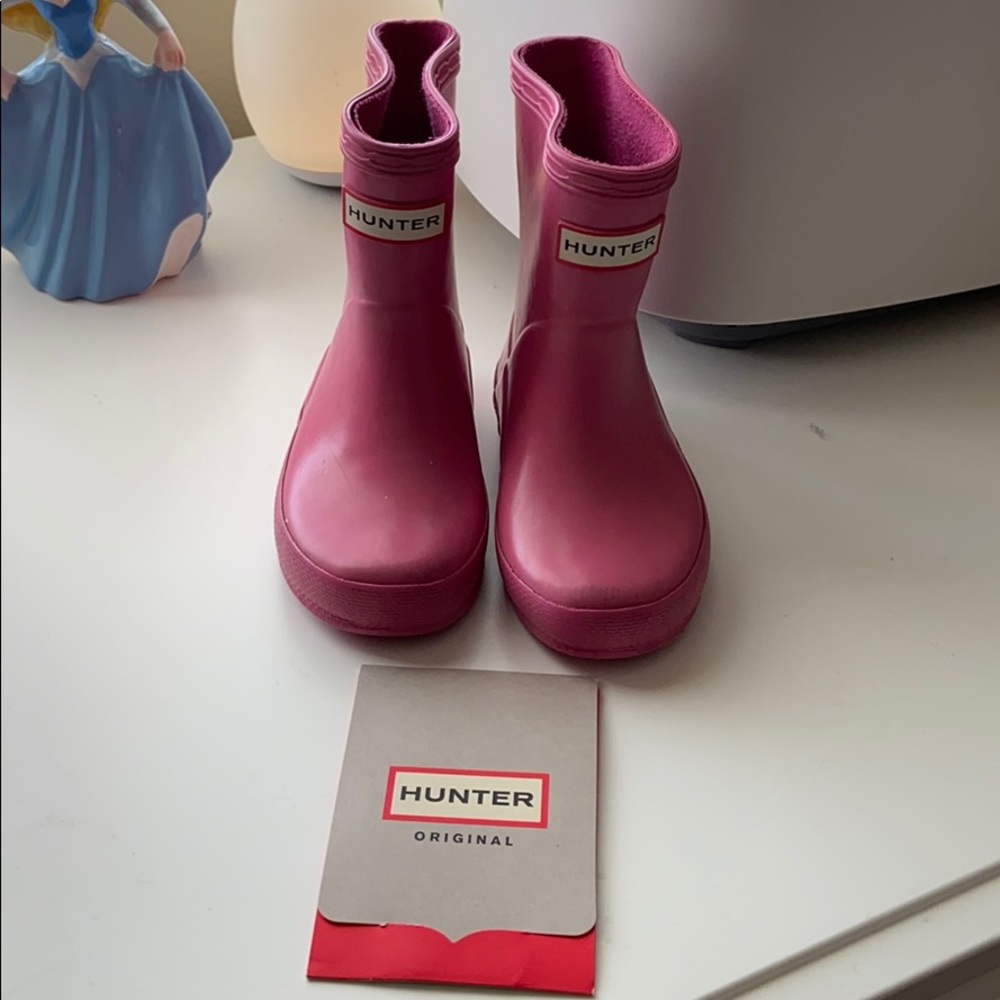 Pink Toddler Hunter boots size 4/US size 5